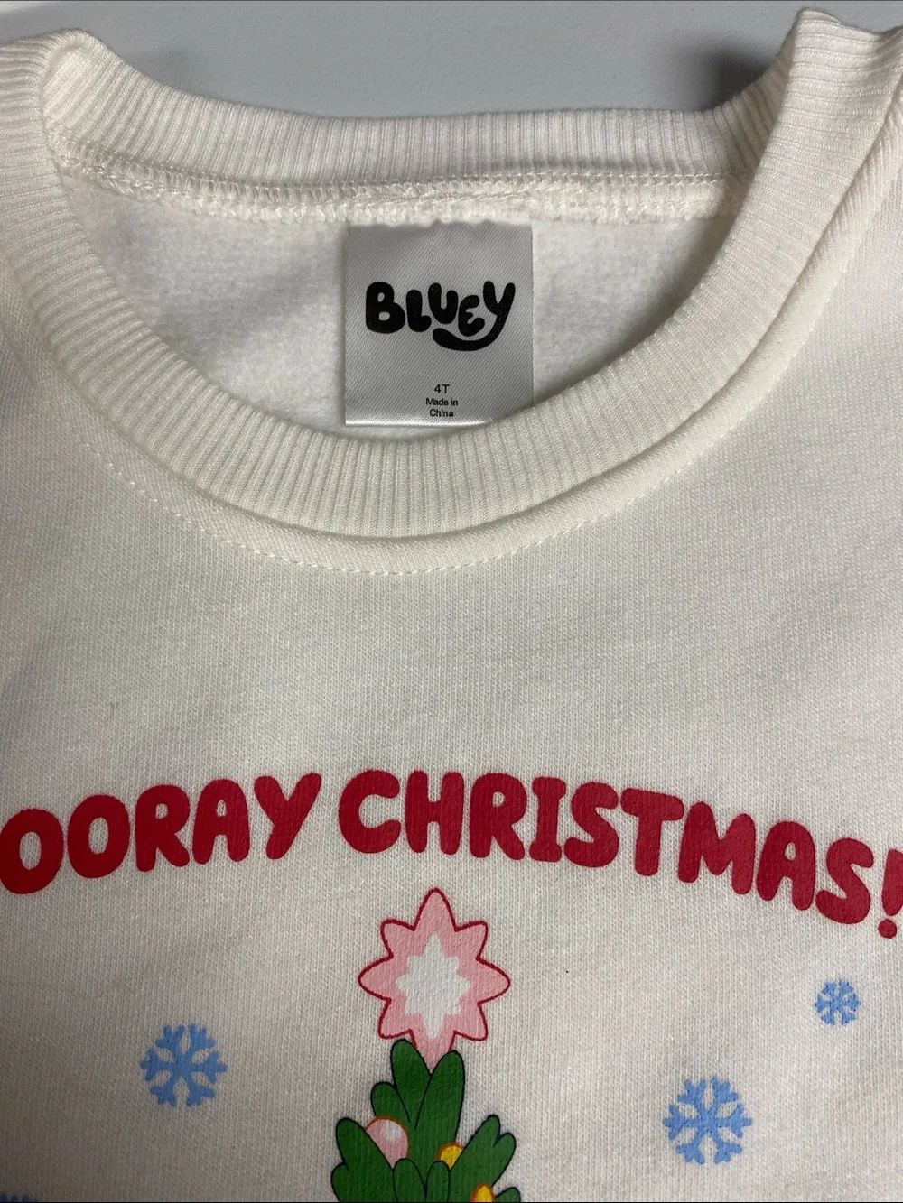 Kids Christmas Bluey Sweatshirt &  Tulle Dress - NWT. Size 4T